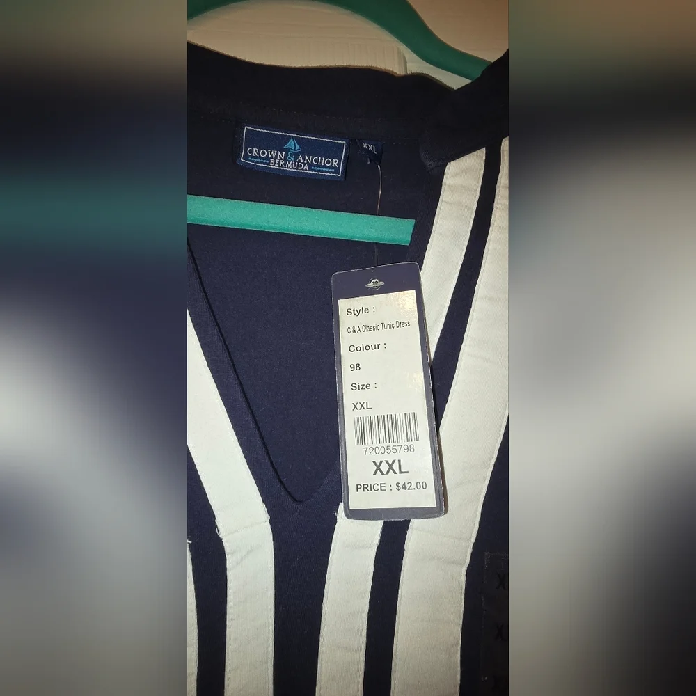 NWT Bermuda's Brand Crown & Anchor Cotton Dress - Picture 6 of 16